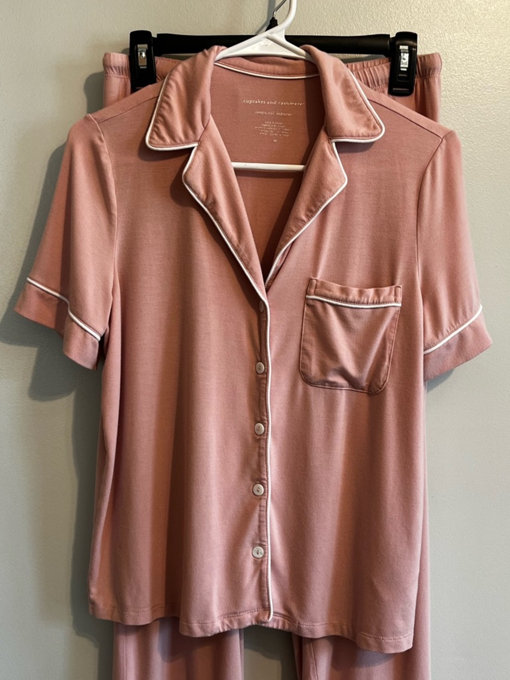 Short Sleeve Light Pink Pajama SHIRT ONLY